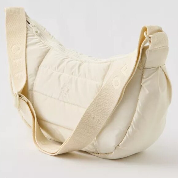 aerie Handbags - OFFLINE By aerie Puff Love Crescent Bag in Off-White/NWT